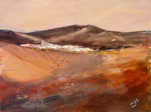Andalusien 01, 60x80 cm, Mischtechnik