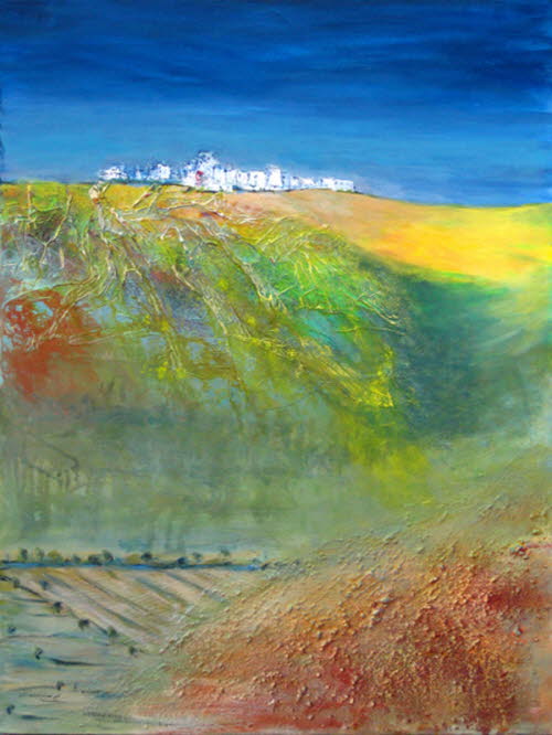 Andalusien an der Costa de la Luz, 60x80 cm,Mischtechnik-orig 2