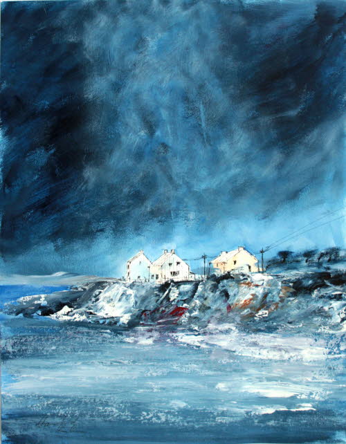 Bretagne 03, 50x65 cm, Acryl auf Papier