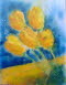 Tulpen gelb, 50x64,5 cm, Mischtechnik