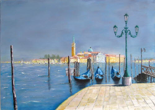 Venedig, San Giorgio, 50x70, Acryl