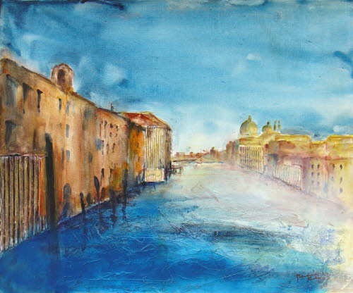 Venedig Canal Grande, 50x60 cm, Mischtechnik